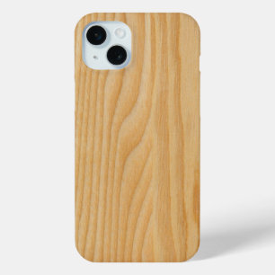 Coque iPhone 15 Mini textures en bois clair