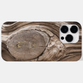 Coques Case-Mate iPhone Textures en bois rustique Pine Knot photo de gros  (Verso (horizontal))