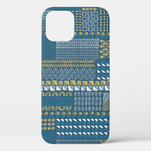 Case-Mate iPhone Case Textures et formes dessinées à la main motif Vinta