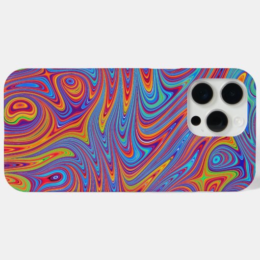 Coques Case-Mate iPhone textures psychodeliques (Verso (horizontal))