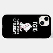 Coques Case-Mate iPhone TGIC Merci Dieu C'est Caturday (Verso (horizontal))