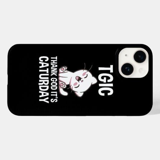 Coques Case-Mate iPhone TGIC Thank God It's Caturday (Verso (horizontal))