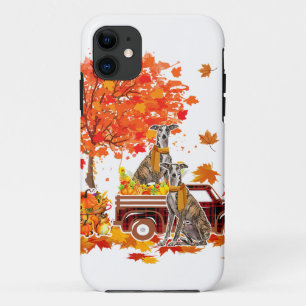 Case-Mate iPhone Case Thanksgiving Whippet équitation Red Plaid Pickup C