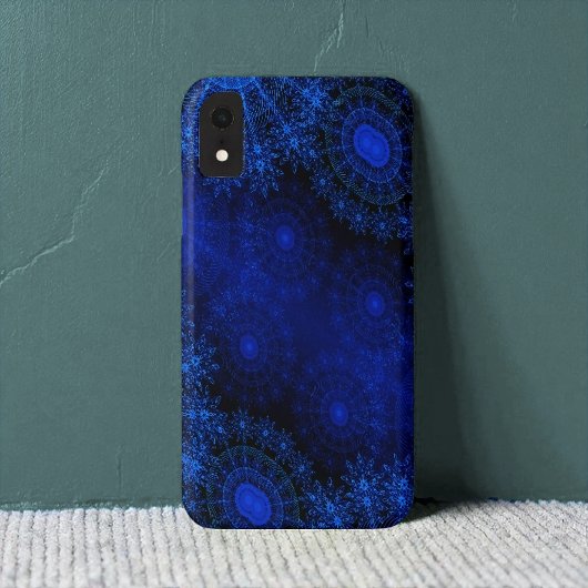 Coques Case-Mate iPhone The Berry Blue Sparkling Floral art