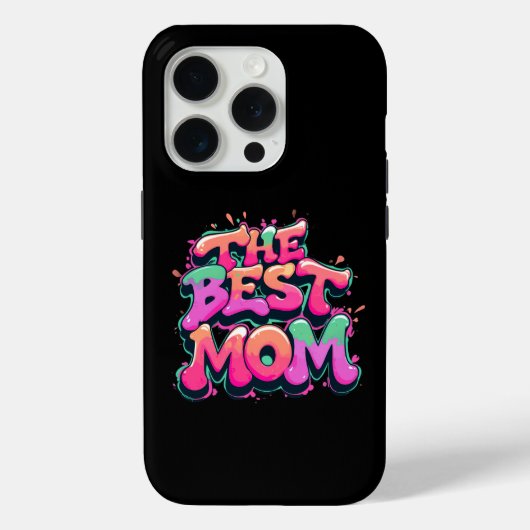 Coques Case-Mate iPhone The best mom style graffit (Verso)
