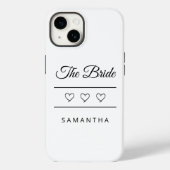 Coques Case-Mate iPhone The Bride Personalized Wedding Design  (Verso)