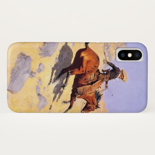 Coques Case-Mate iPhone The Cowboy (par Frederic Remington) (Dos (Horizontal))