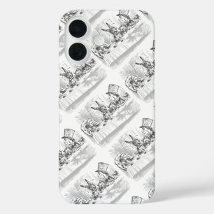 Coques iPhone 16 Thé dansant vintage Alice au pays des merveilles