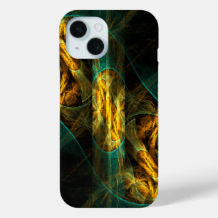 Coque Pour iPhone 15 The Eye of the Jungle Abstract