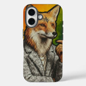 Coques Case-Mate iPhone The Gentleman Fox Phone case  (Verso)