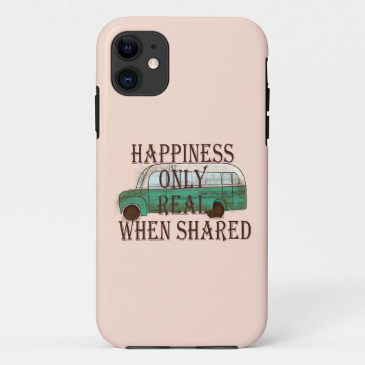 Coques Case-Mate iPhone The Magic Bus: Happiness Only Real When Shared -  (Dos)