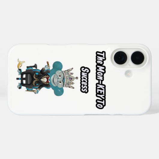 Coques Case-Mate iPhone The mon-key to success (Verso (horizontal))