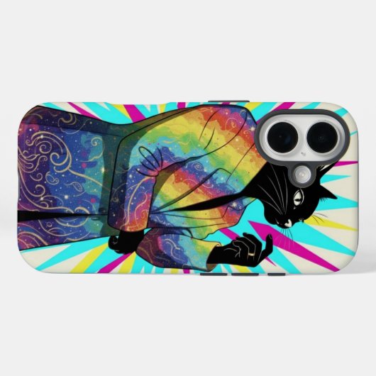 Coques Case-Mate iPhone The wondering Cat  (Verso (horizontal))