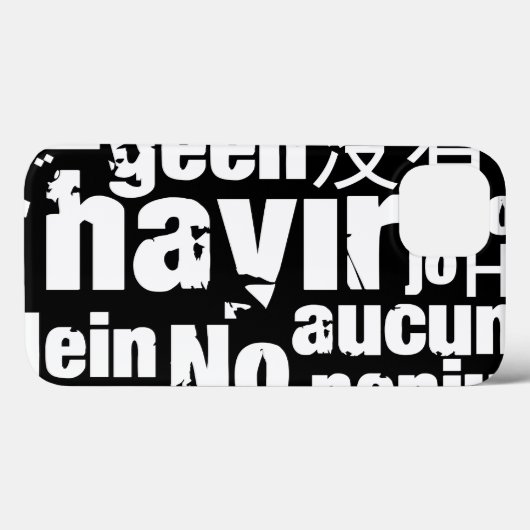 Coques Case-Mate iPhone The word "No" in different languages (Verso (horizontal))