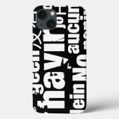 Coques Case-Mate iPhone The word "No" in different languages (Verso)