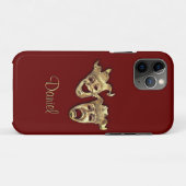 Coques Case-Mate iPhone Théâtre Maroon comique et tragique (Dos (Horizontal))