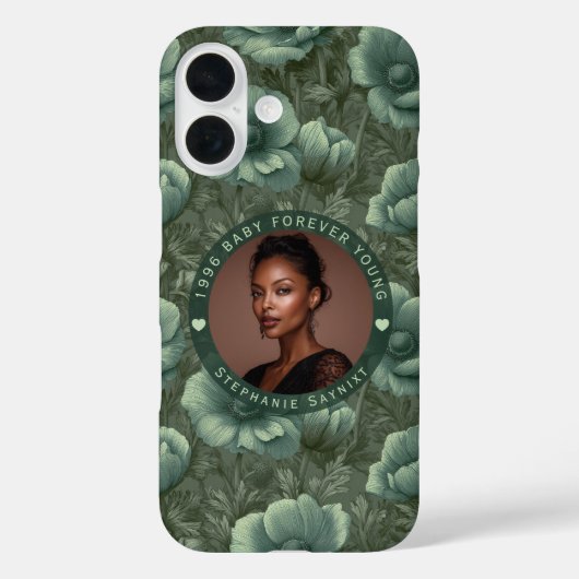 Coques Case-Mate iPhone Thème Anémones Cadeau d'anniversaire 50 ans (Verso)