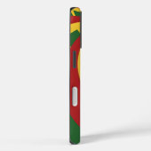 Coques Case-Mate iPhone Thème de couleurs Rasta : spirale rouge, verte et (Verso / Droite)