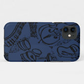 Coques Case-Mate iPhone Thème de jazz de Julian (Dos (Horizontal))