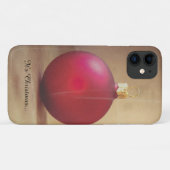 Coques Case-Mate iPhone thème de Noël avec boule de Noël (Dos (Horizontal))