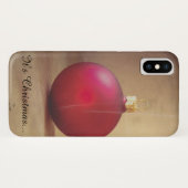 Coques Case-Mate iPhone thème de Noël avec boule de Noël (Dos (Horizontal))