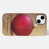 Coques Case-Mate iPhone thème de Noël avec boule de Noël (Verso (horizontal))