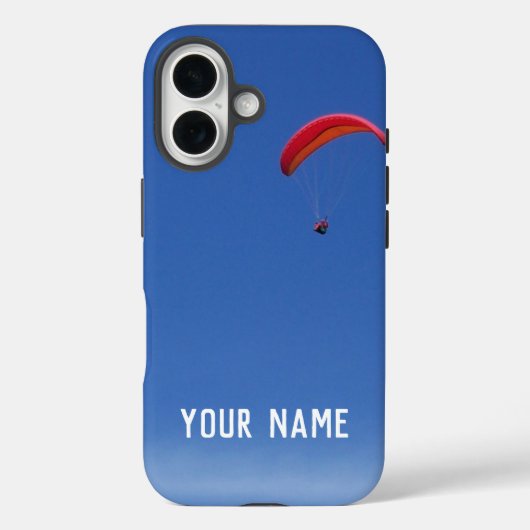 Coques Case-Mate iPhone Thème de parapente avec votre nom ou vos initiales (Verso)