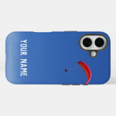 Coques Case-Mate iPhone Thème de parapente avec votre nom ou vos initiales (Verso (horizontal))