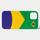 Coques Case-Mate iPhone Thème Drapeau Brésil (Verso (horizontal))