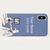 Coques Case-Mate iPhone Thème Médical Dessin Animé (Dos (Horizontal))