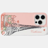 Coques Case-Mate iPhone Thème Paris romantique Personnalisé (Verso (horizontal))