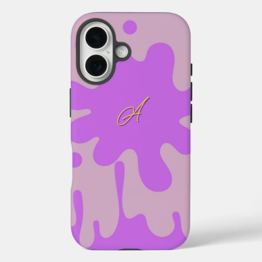 Coques Case-Mate iPhone Thème Pink and Purple Splash (Verso)