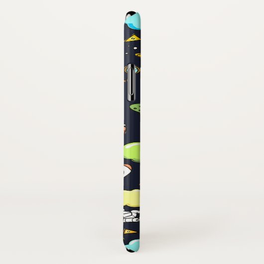 Coques Case-Mate iPhone Thème spatial cool - Astronauts & Rocket Ships (Dos/Droite)