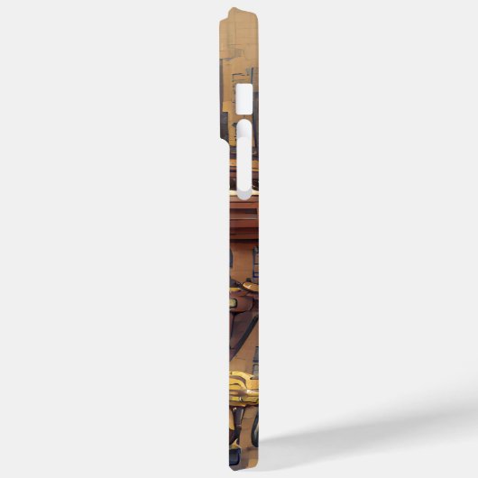 Coques Case-Mate iPhone THÈME STEAMPUNK MUSICAL Brown (Verso / Gauche)