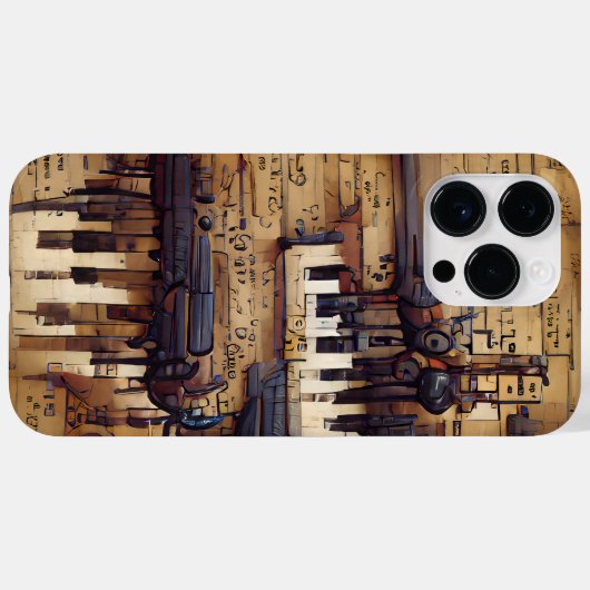 Coques Case-Mate iPhone THÈME STEAMPUNK MUSICAL Brown (Verso (horizontal))