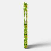 Coques Case-Mate iPhone Thème vert citrouille et chauves-souris (Verso / Gauche)