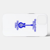 Coques Case-Mate iPhone There is always time for playing the guitar. blue (Verso (horizontal))