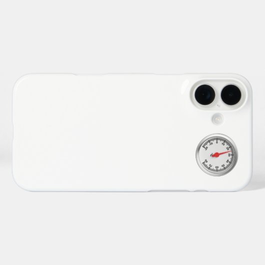 Coques Case-Mate iPhone Thermomètre Celsius rond (Verso (horizontal))