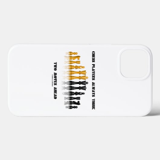 Coques Case-Mate iPhone Think Two Moves Ahead (Verso (horizontal))