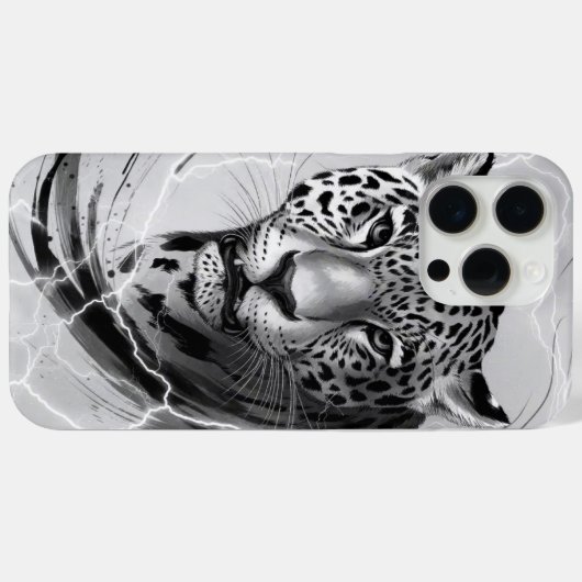 Coques Case-Mate iPhone Thunder Leopard - Power and Lightning Art (Verso (horizontal))
