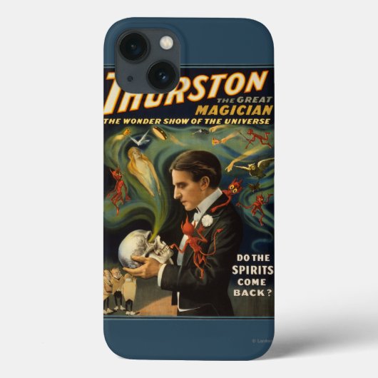 Coques Case-Mate iPhone Thurston le grand magicien jugeant le crâne (Verso)