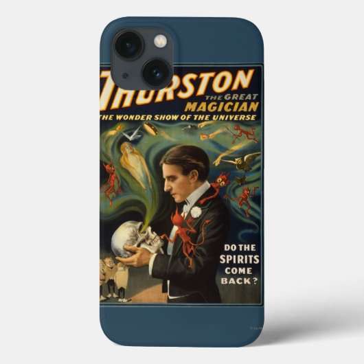 Coques Case-Mate iPhone Thurston le grand magicien jugeant le crâne (Verso)
