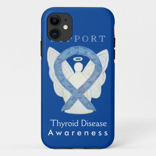 Coques Case-Mate iPhone Thyroïde Maladie Sensibilisation Ruban Angel Télép (Dos)