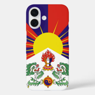 Coques iPhone 16 Tibet, Lions de Neige, Drapeau Tibétain - L'Himala