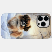 Coques Case-Mate iPhone Tibetan Spaniel Qu'il neige Noël (Verso (horizontal))