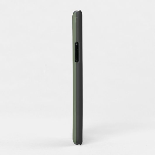 Coques Case-Mate iPhone Tic vert olive rayé moderne (Dos/Droite)