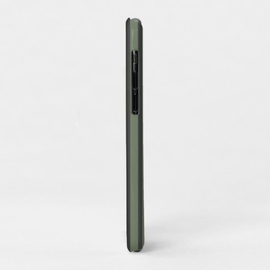 Coques Case-Mate iPhone Tic vert olive rayé moderne (Dos/Gauche)