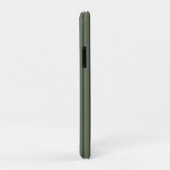 Coques Case-Mate iPhone Tic vert olive rayé moderne (Dos/Droite)