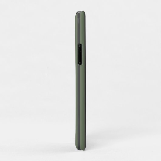 Coques Case-Mate iPhone Tic vert olive rayé moderne (Dos/Droite)