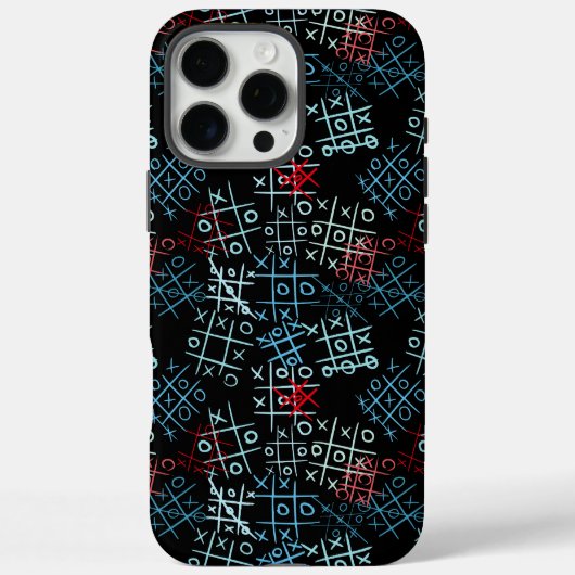 Coques Case-Mate iPhone tictactoe motif.BW.B BG BG (Verso)